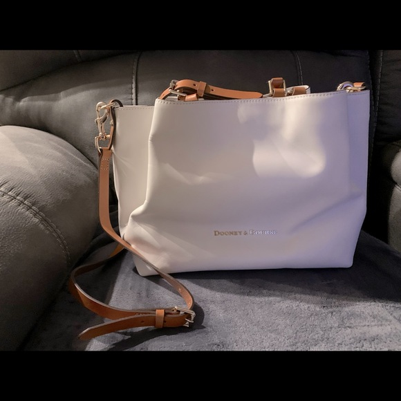 Dooney & Bourke Handbags - White Dooney and Bourke satchel purse.